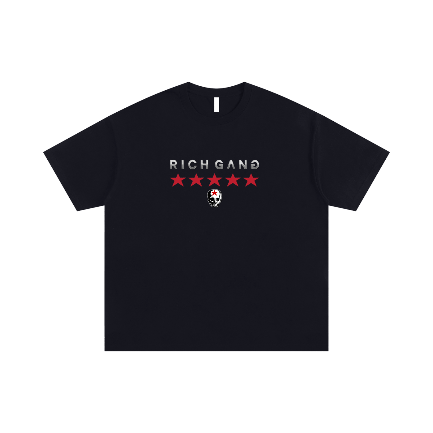 RG SKULL: RICH GANG SKULL COLLECTION CLASSIC TEE SHIRT (BLACK)