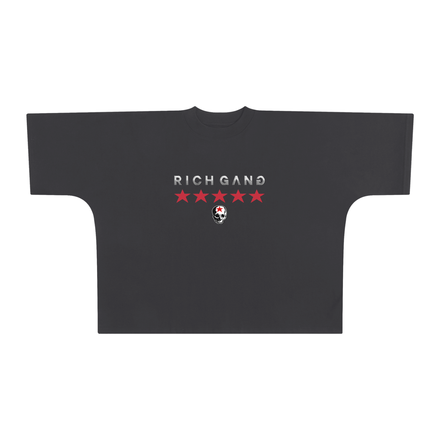 RG SKULL: RICH GANG SKULL COLLECTION BOX FIT TEE SHIRT