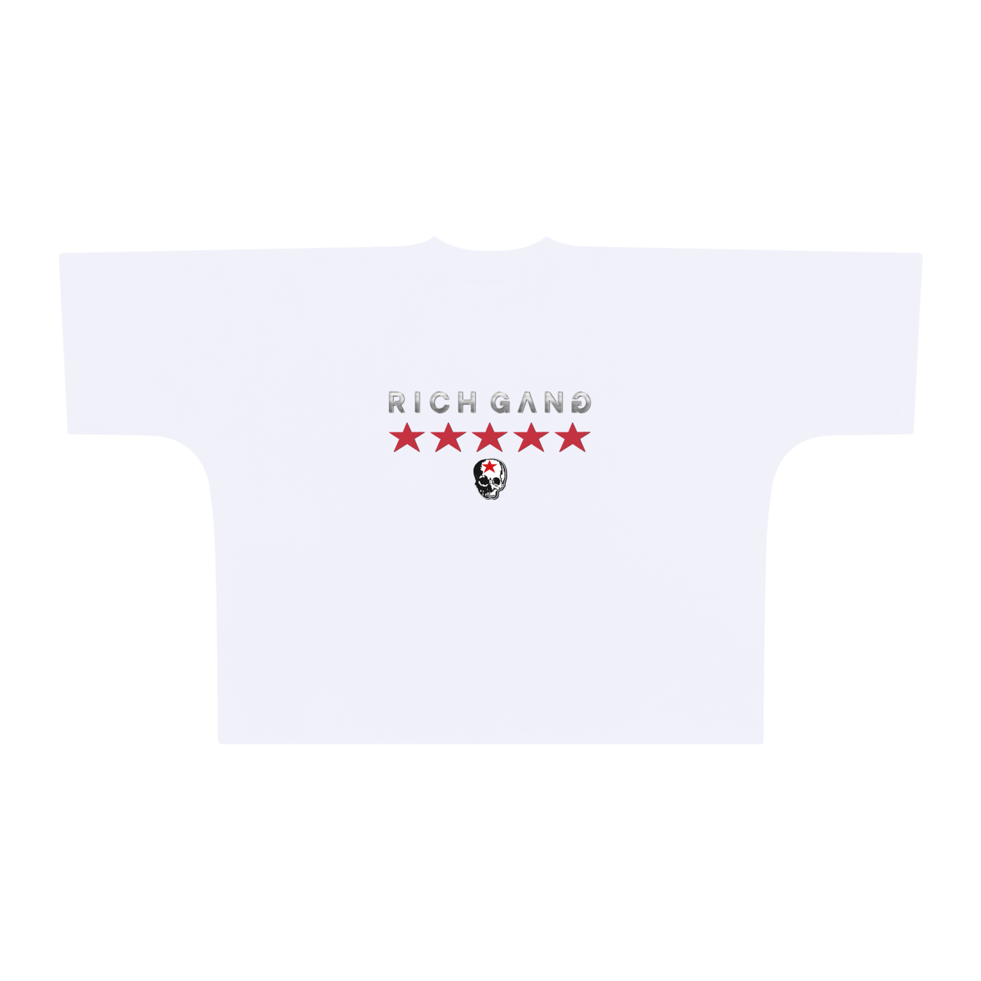 RG SKULL: RICH GANG SKULL COLLECTION BOX FIT TEE SHIRT