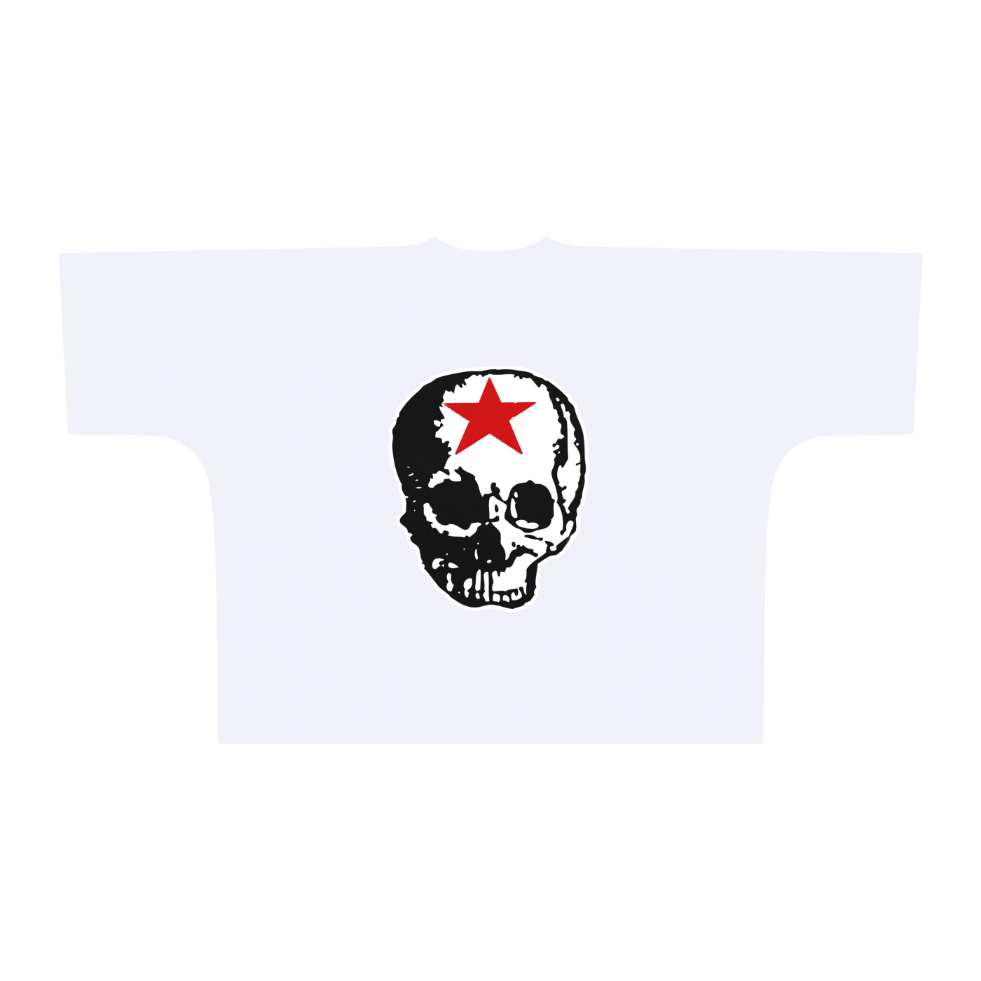 RG SKULL: SKULL FRONT ONLY BOX FIT TEE SHIRT