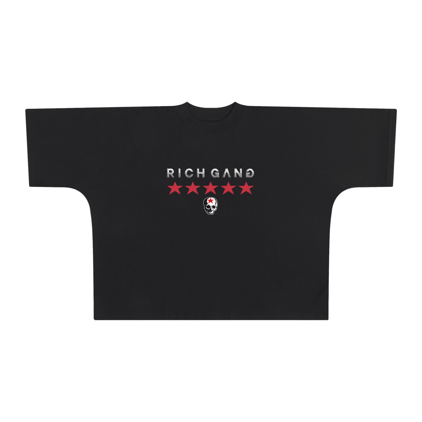 RG SKULL: RICH GANG SKULL COLLECTION BOX FIT TEE SHIRT