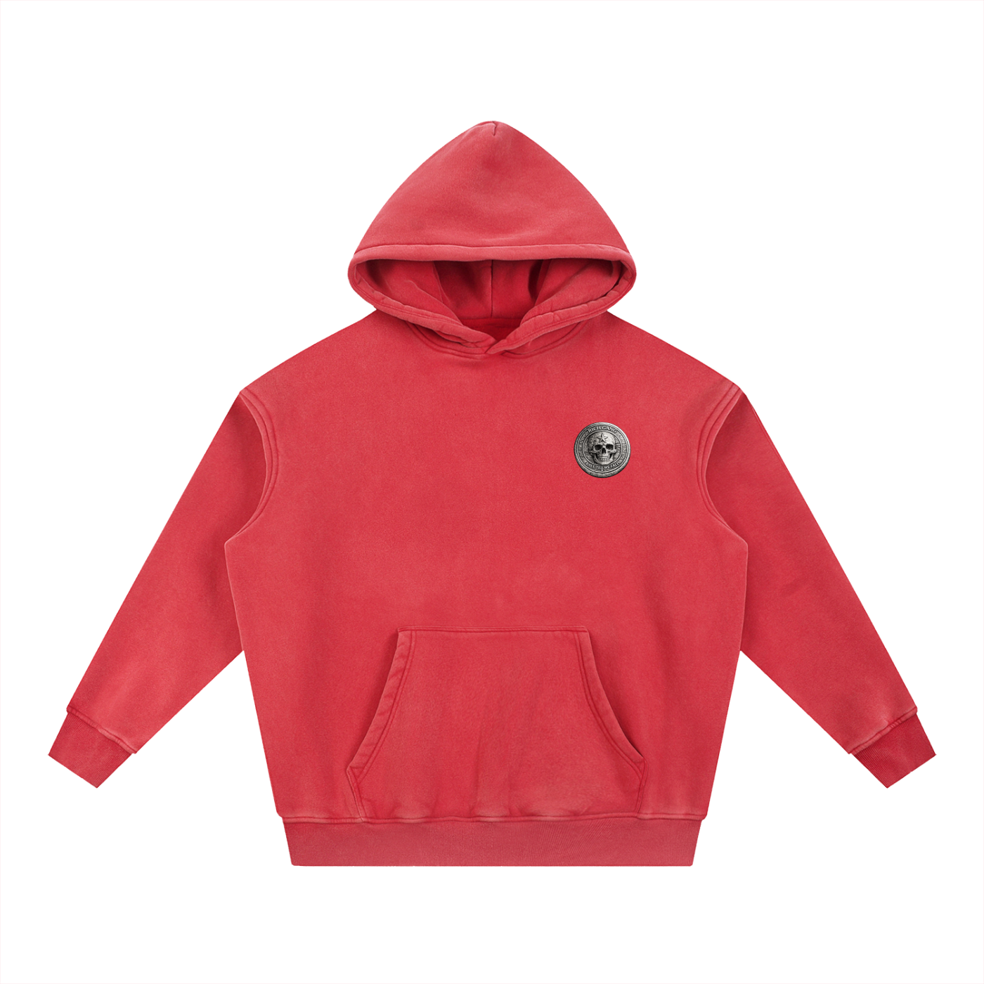 RG COIN: SNOW WASHED HOODIE (SILVER COIN)