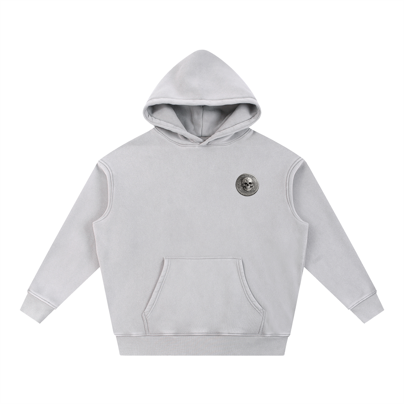 RG COIN: SNOW WASHED HOODIE (SILVER COIN)