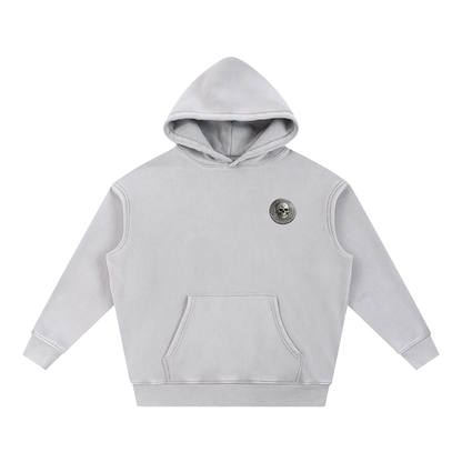 RG COIN: SNOW WASHED HOODIE (SILVER COIN)