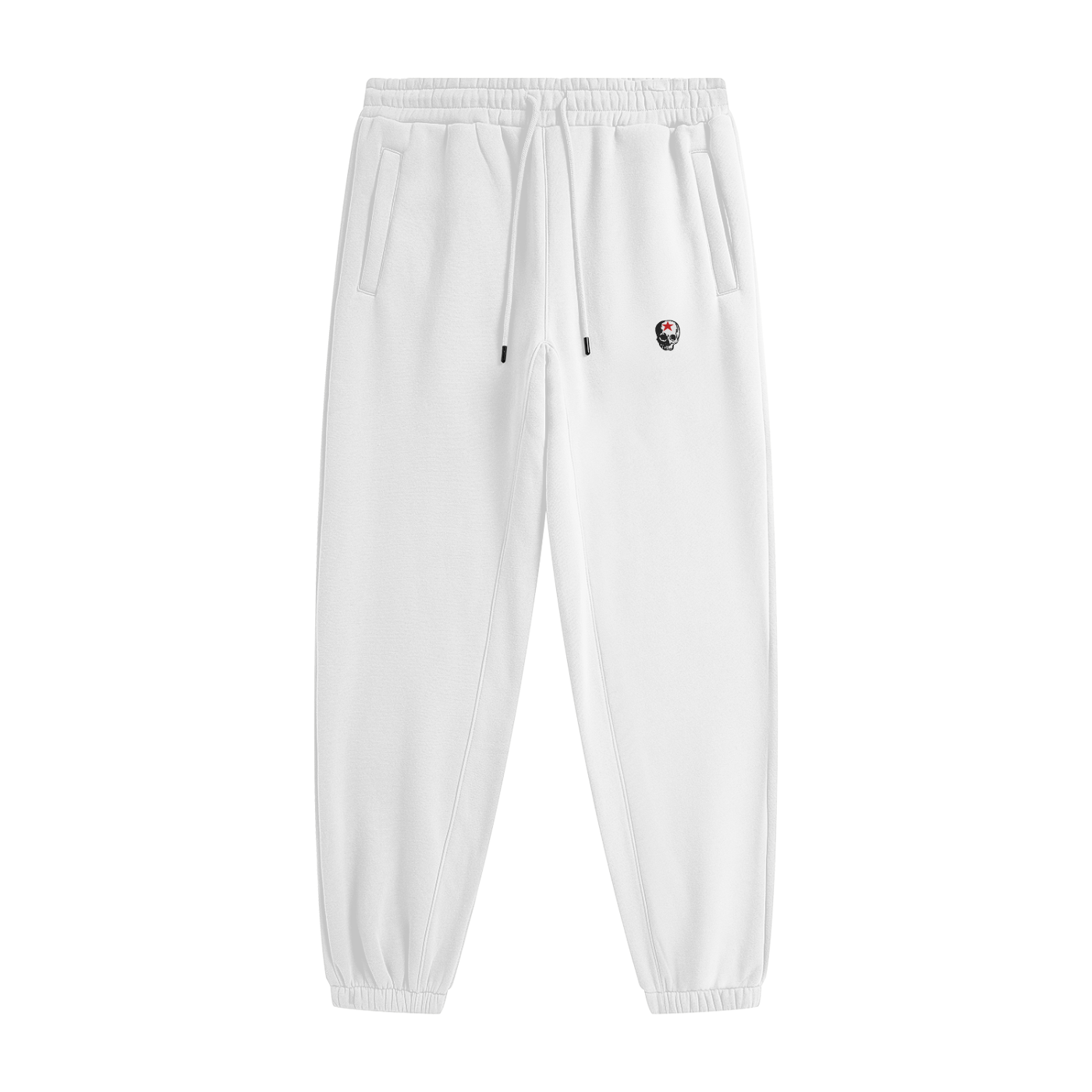 RG SKULL: CLASSIC SKULL FLEECED SWEATPANTS (WHITE)