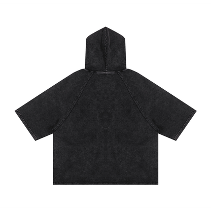 RG COIN: HOODED BOXY TEE SHIRT (SILVER COIN)