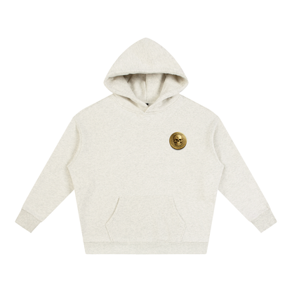 RG COIN: OVERSIZED FLEECE HOODIE (GOLD COIN)