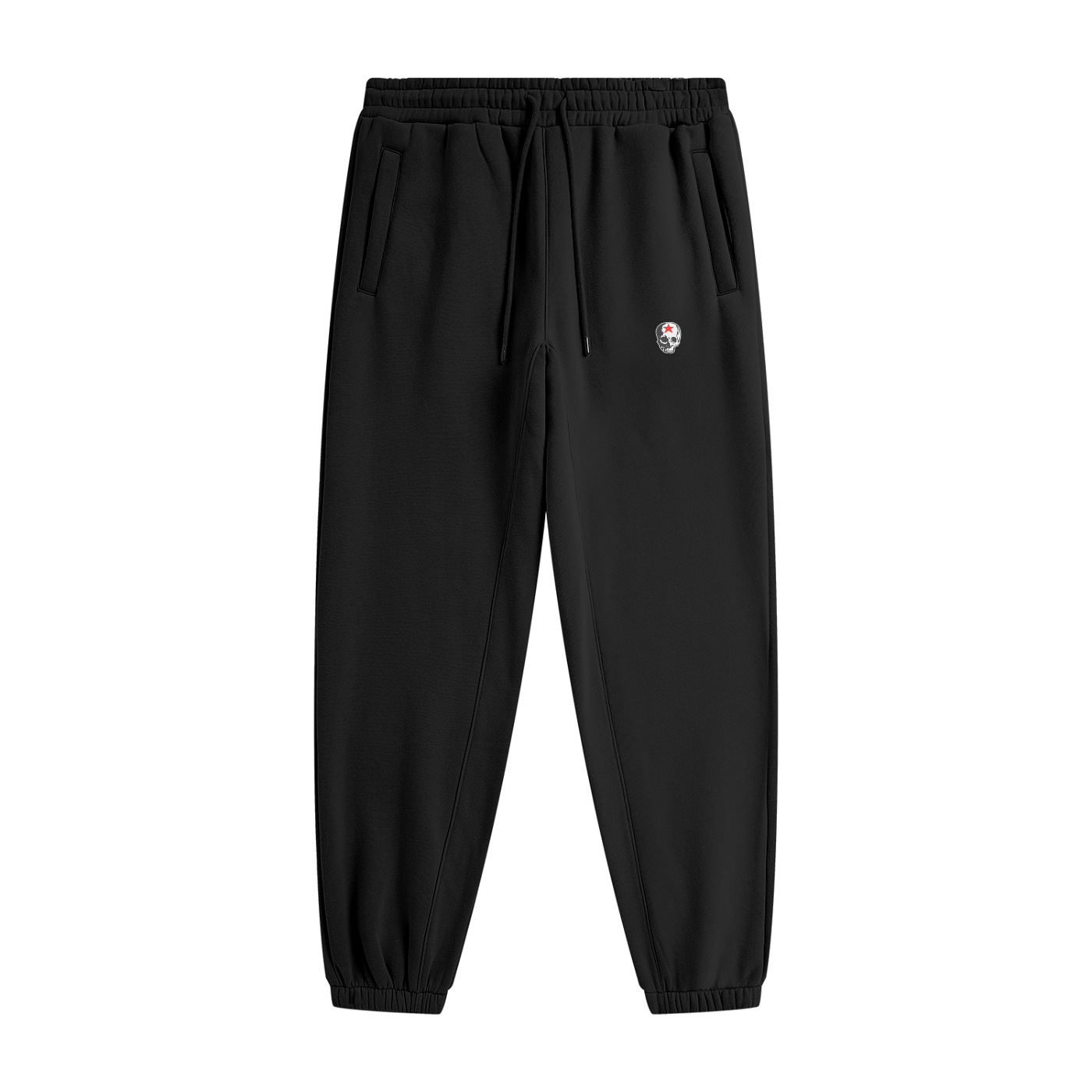 RG SKULL: CLASSIC SKULL FLEECED SWEATPANTS (BLACK)