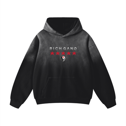 RG SKULL: RG SKULL COLLECTION FLEECE HOODIE (VINTAGE BLACK)