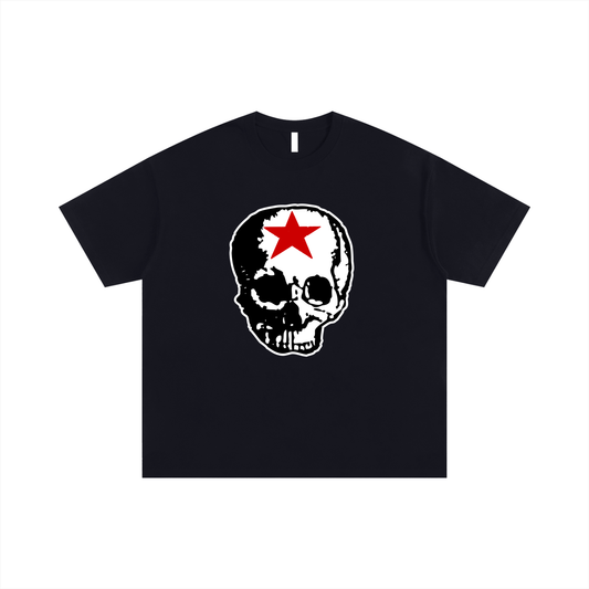 RG SKULL: FRONT ONLY SKULL CLASSIC TEE SHIRT (BLACK)