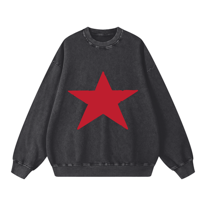 RG SKULL: 5 STAR CREWNECK SWEATER