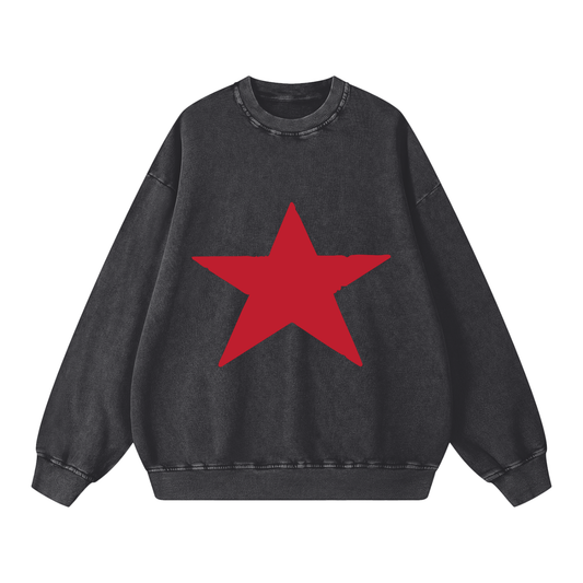 RG SKULL: 5 STAR CREWNECK SWEATER