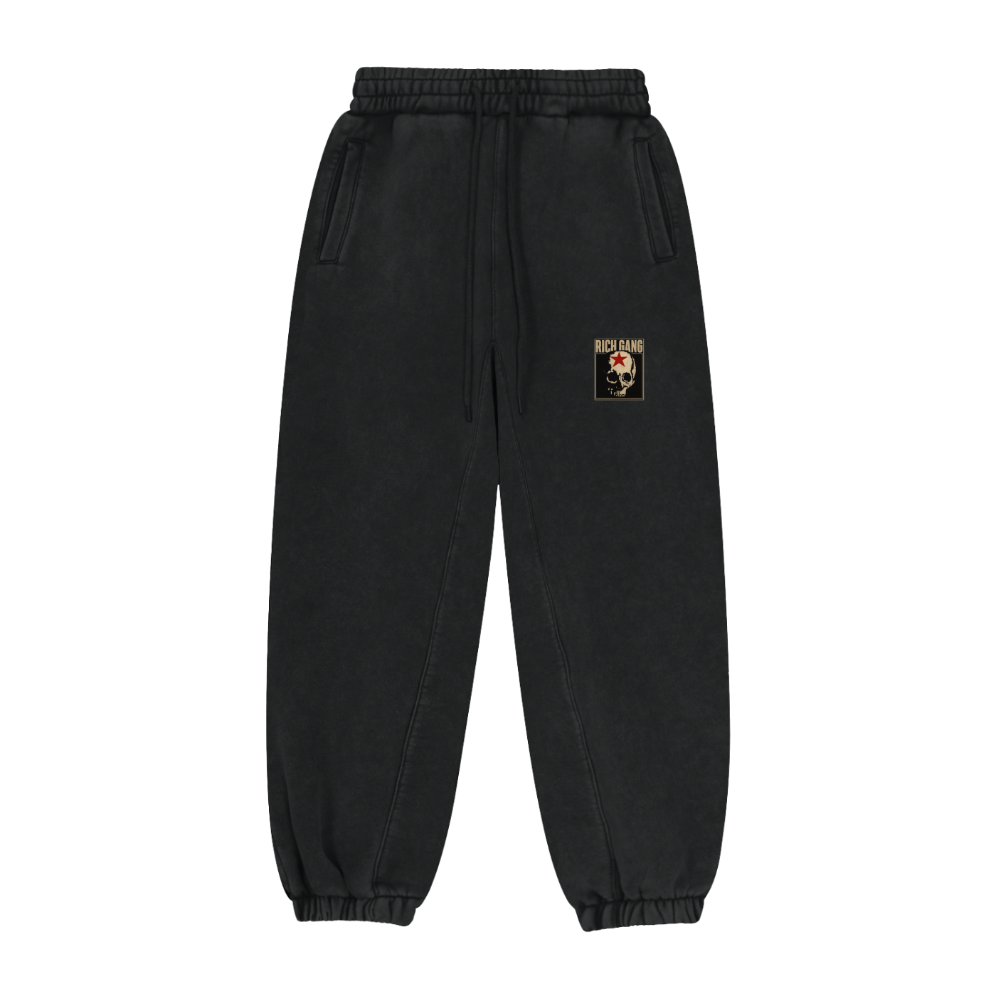RG SKULL: BAGGY FIT GRUNGE SKULL SWEATPANTS