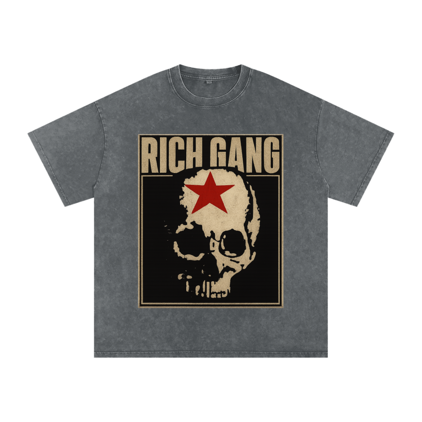 RG SKULL: GRUNGE SKULL VINTAGE TEE