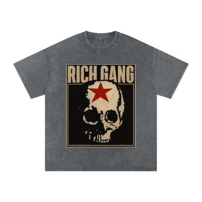 RG SKULL: GRUNGE SKULL VINTAGE TEE