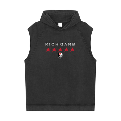 RG SKULL: RICH GANG SKULL COLLECTION SLEEVELESS HOODIE