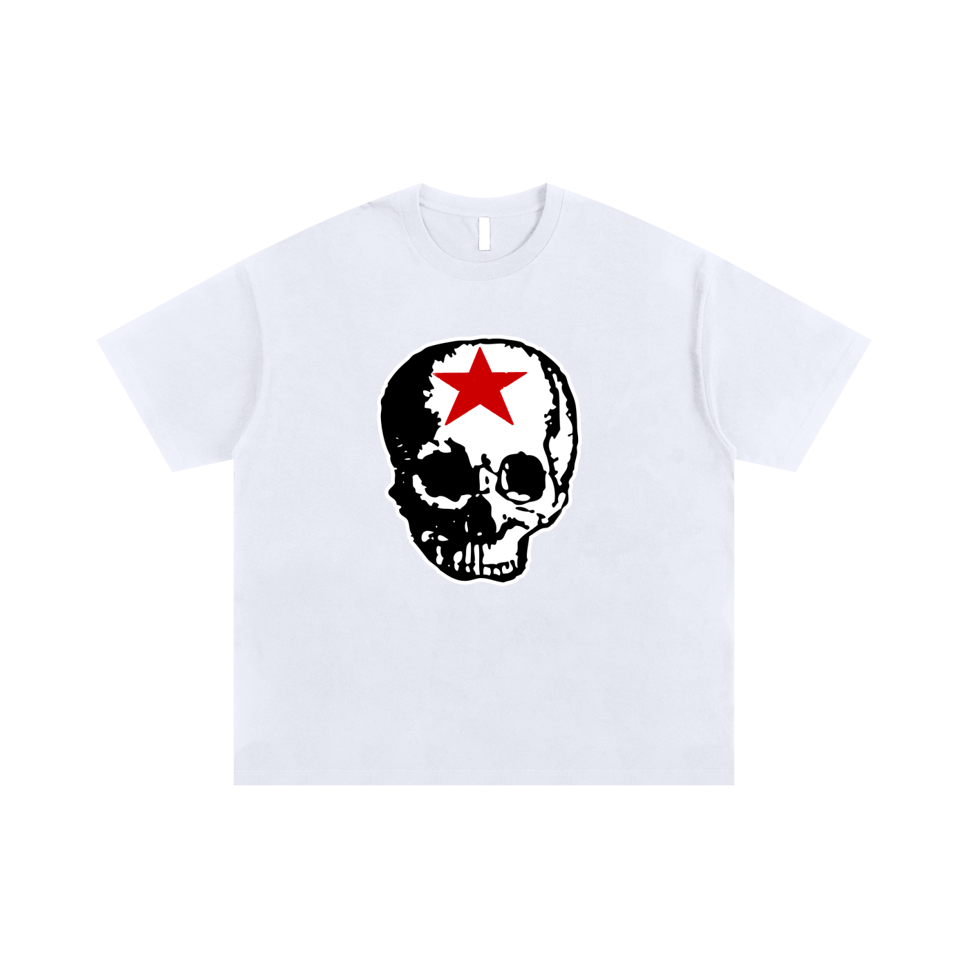 RG SKULL: FRONT ONLY SKULL CLASSIC TEE SHIRT (WHITE)