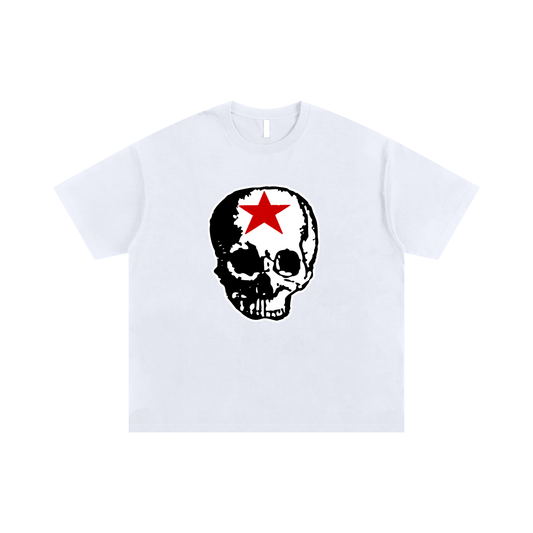 RG SKULL: FRONT ONLY SKULL CLASSIC TEE SHIRT (WHITE)