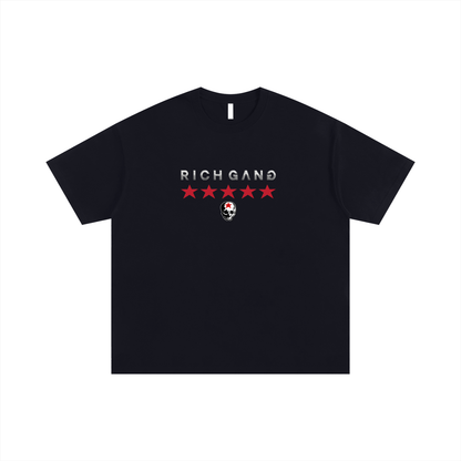 RG SKULL: RICH GANG SKULL COLLECTION CLASSIC TEE SHIRT (BLACK)