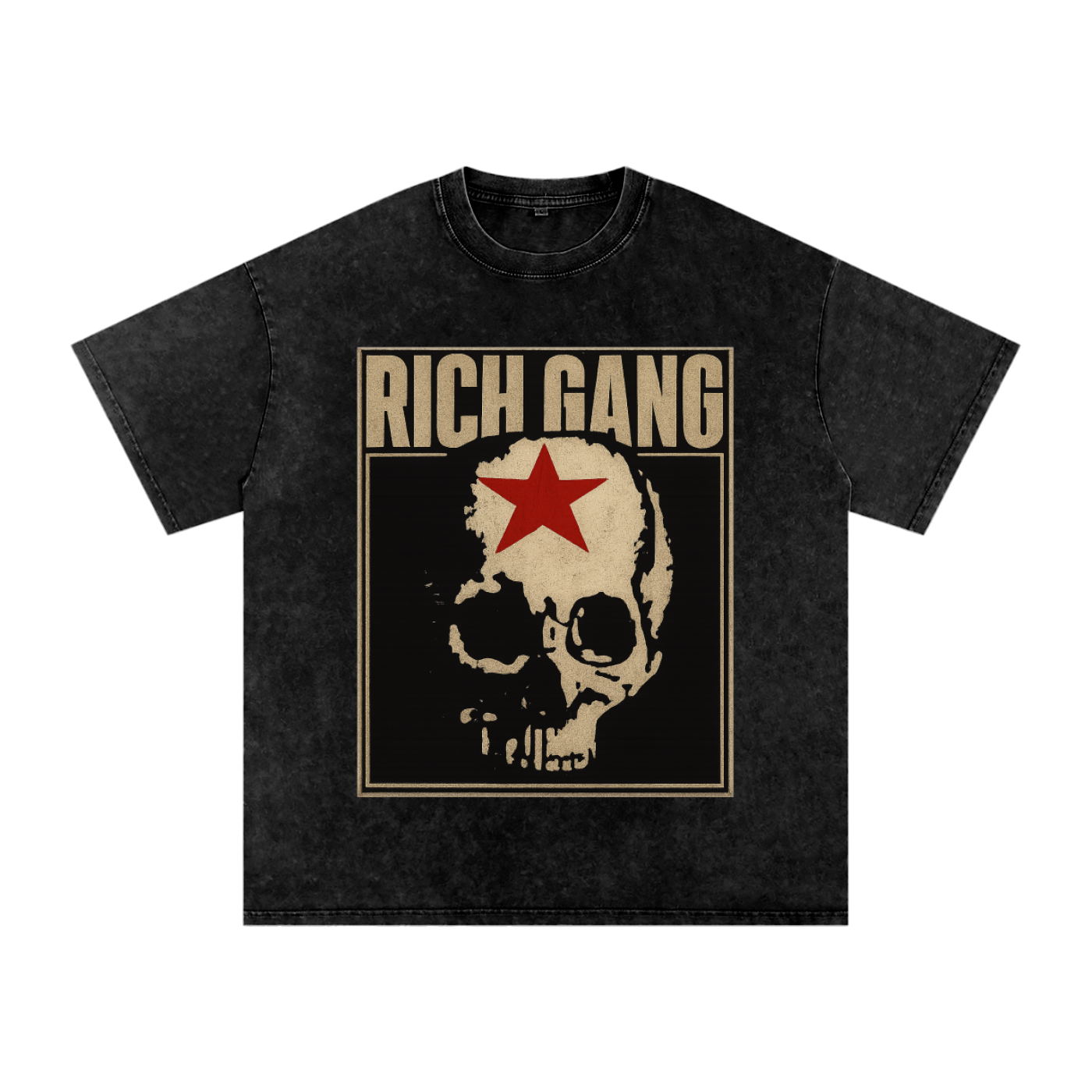RG SKULL: GRUNGE SKULL VINTAGE TEE