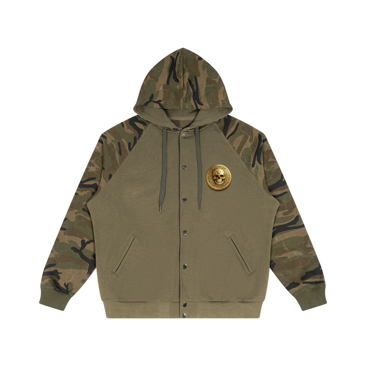 RG COIN: CAMO HOODIE JACKET