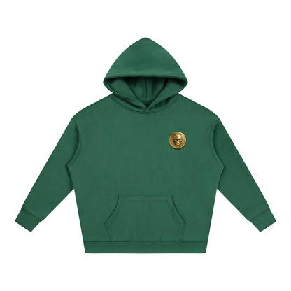 RG COIN: OVERSIZED FLEECE HOODIE (GOLD COIN)