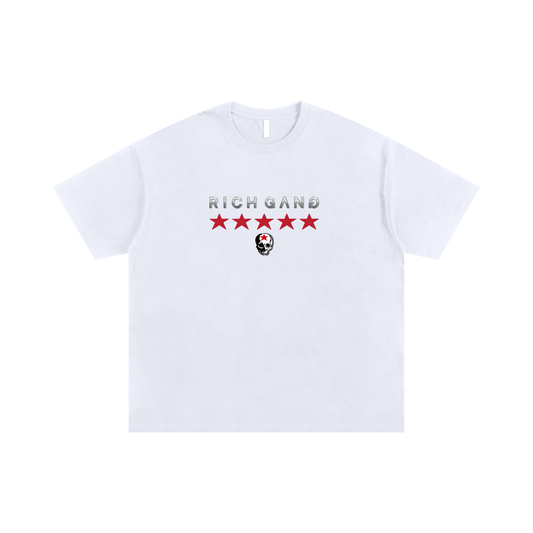RG SKULL: RICH GANG SKULL COLLECTION CLASSIC TEE SHIRT (WHITE)