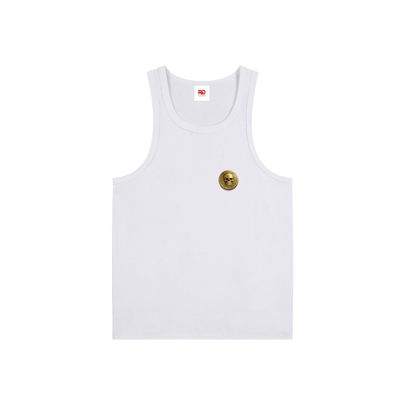 RG COIN: TANK TOP (GOLD)