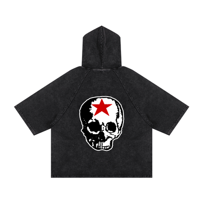 RG SKULL: CLASSIC SKULL HOODED BOX FIT SHIRT