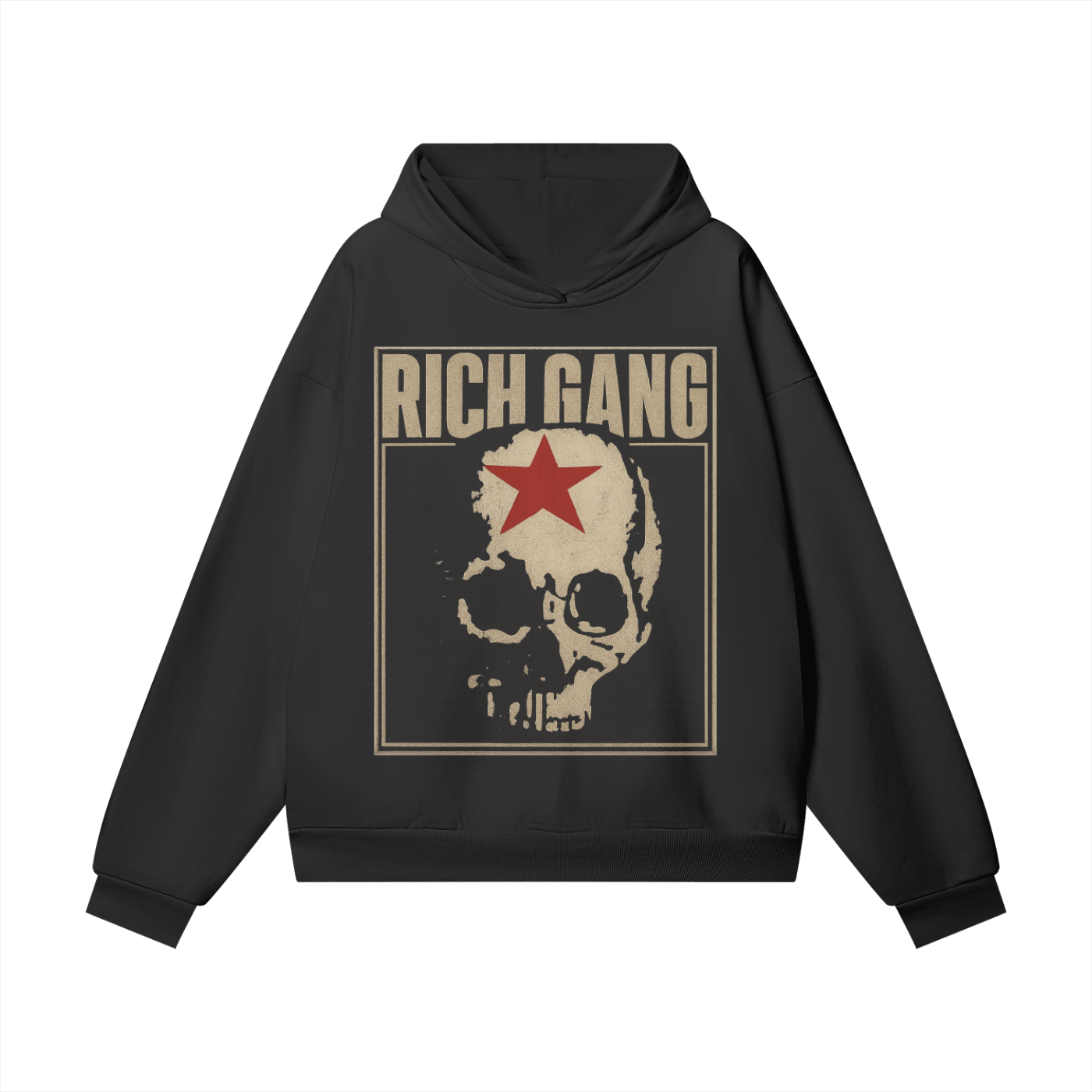 RG SKULL: GRUNGE SKULL HOODIE