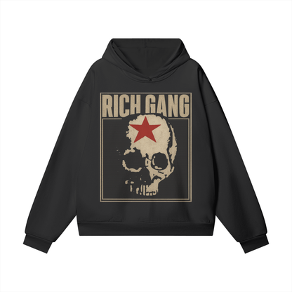 RG SKULL: GRUNGE SKULL HOODIE