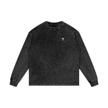 RG SKULL: LONG SLEEVE CLASSIC SKULL CREWNECK SHIRT