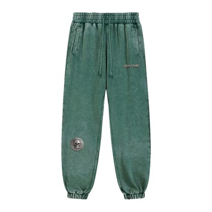 RG COIN: SNOW WASHED SWEATPANTS (SILVER COIN)