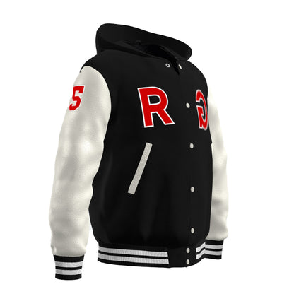 RG SKULL: CLASSIC RG LETTERMAN HOODIE VARSITY JACKET