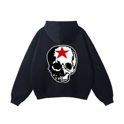 RG SKULL: CLASSIC SKULL FLEECED HOODIE (BLACK)