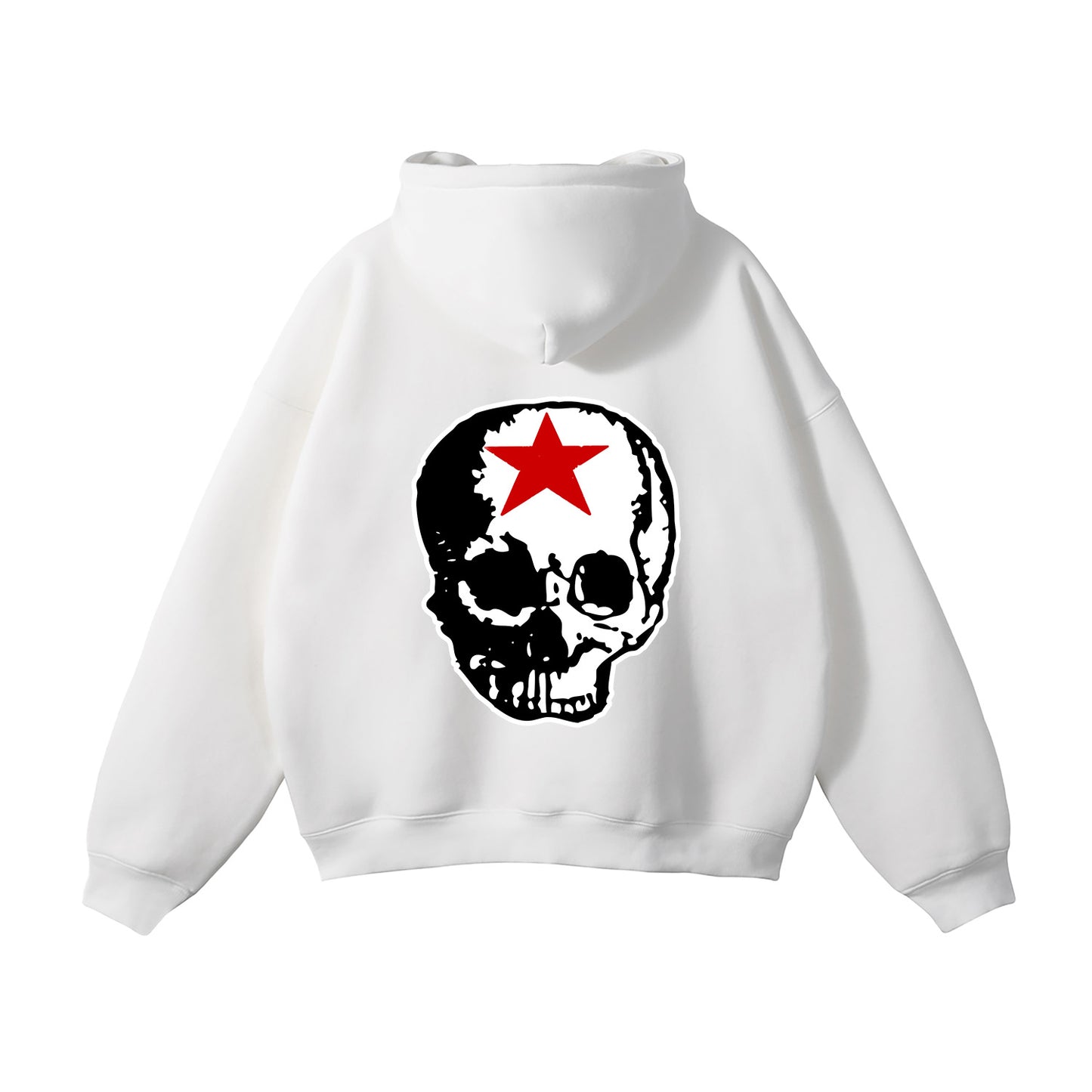 RG SKULL: CLASSIC SKULL FLEECE HOODIE (WHITE)