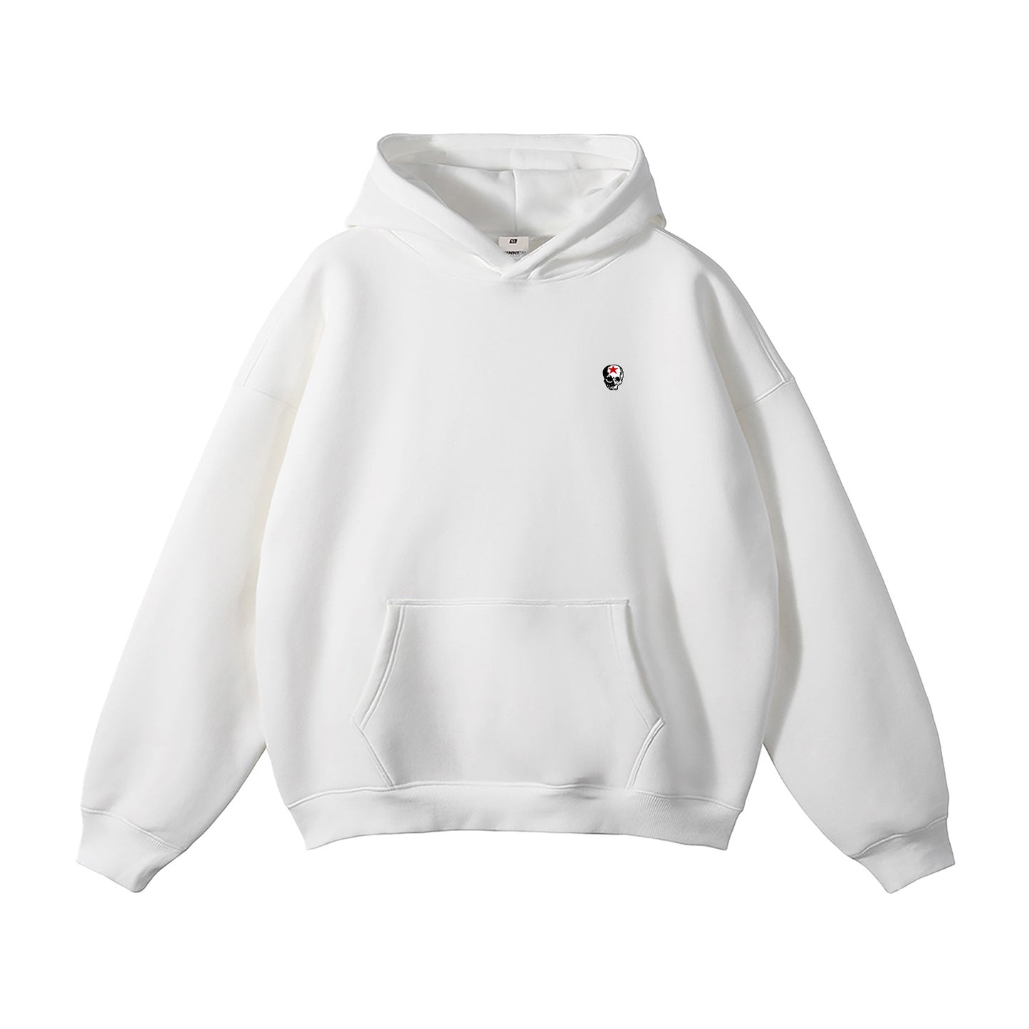 RG SKULL: CLASSIC SKULL FLEECE HOODIE (WHITE)