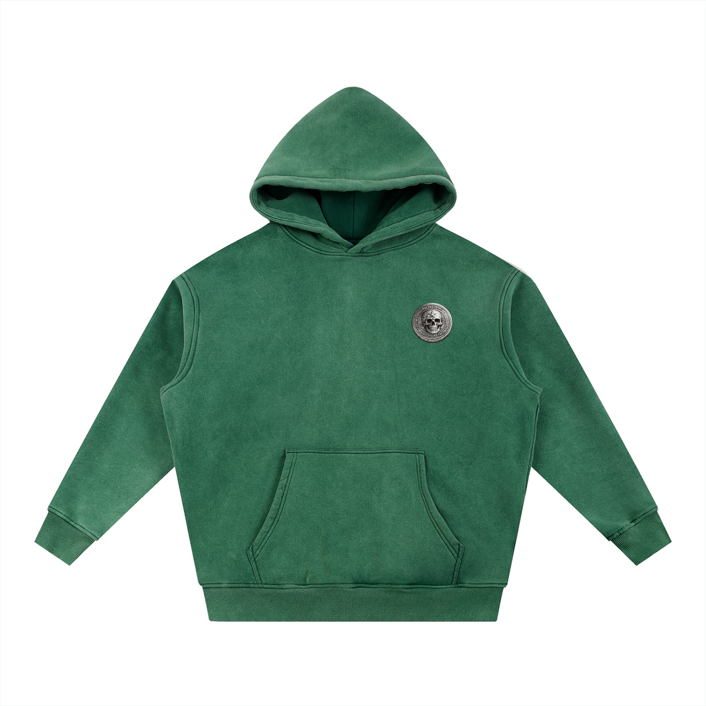 RG COIN: SNOW WASHED HOODIE (SILVER COIN)