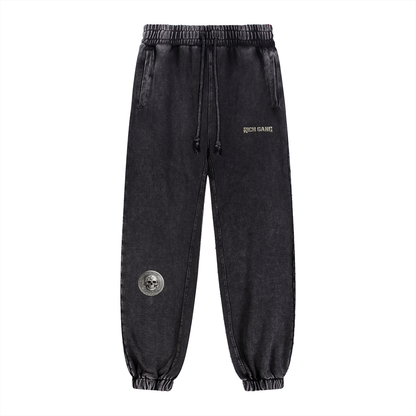 RG COIN: SNOW WASHED SWEATPANTS (SILVER COIN)