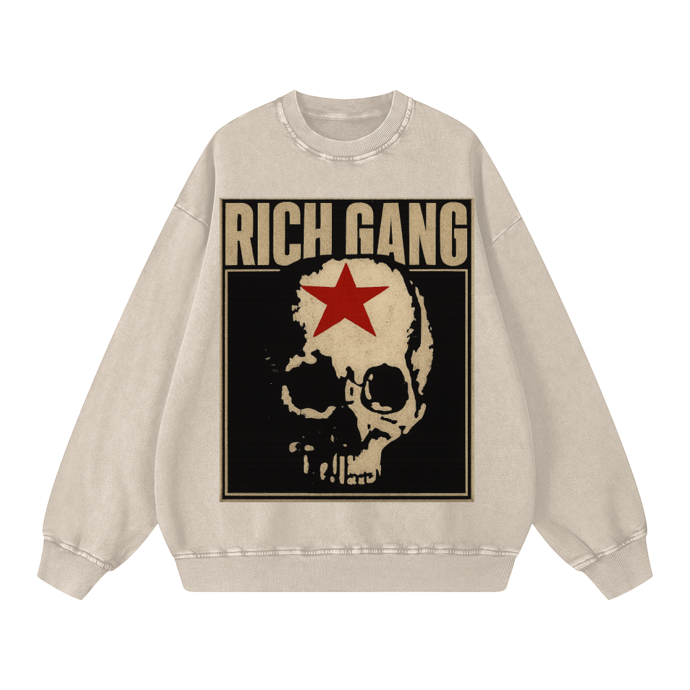 RG SKULL: GRUNGE SKULL CREWNECK