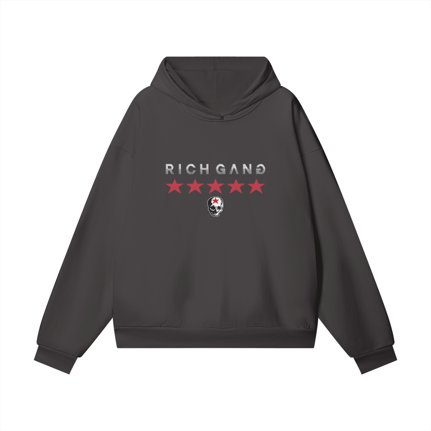 RG SKULL: (3XL / 4XL) RICH GANG SKULL LIMITED COLLECTION FLEECE HOODIE