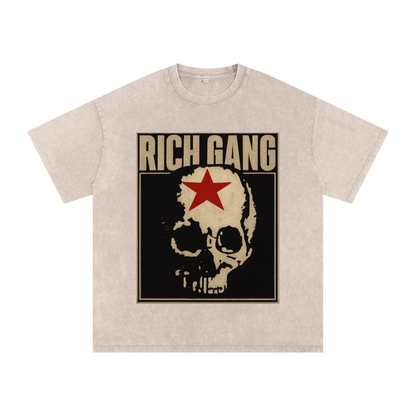 RG SKULL: GRUNGE SKULL VINTAGE TEE