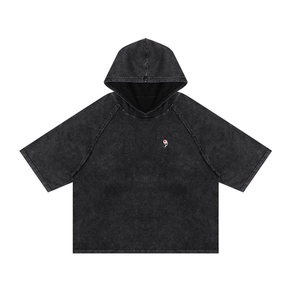 RG SKULL: CLASSIC SKULL HOODED BOX FIT SHIRT