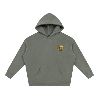 RG COIN: OVERSIZED FLEECE HOODIE (GOLD COIN)