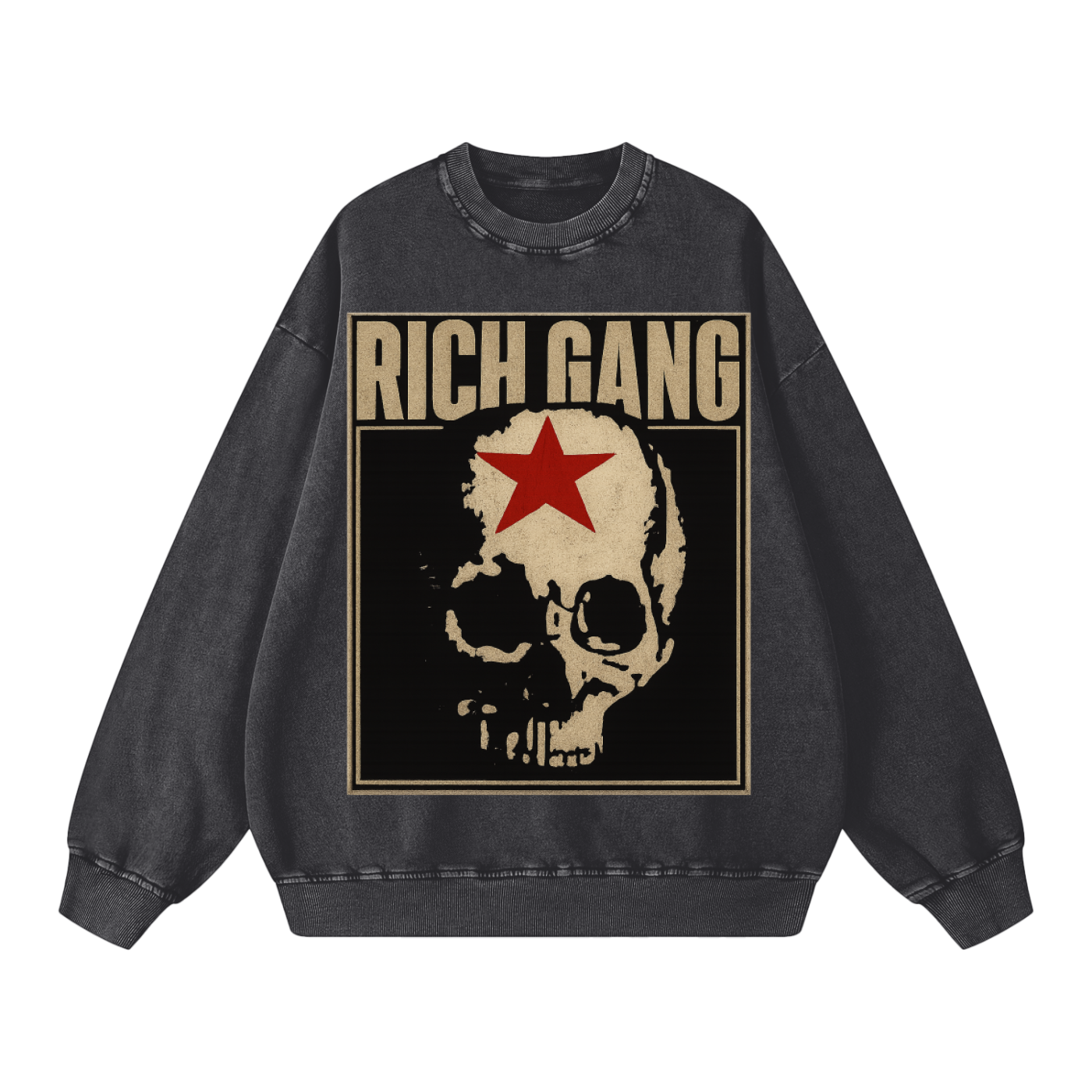 RG SKULL: GRUNGE SKULL CREWNECK