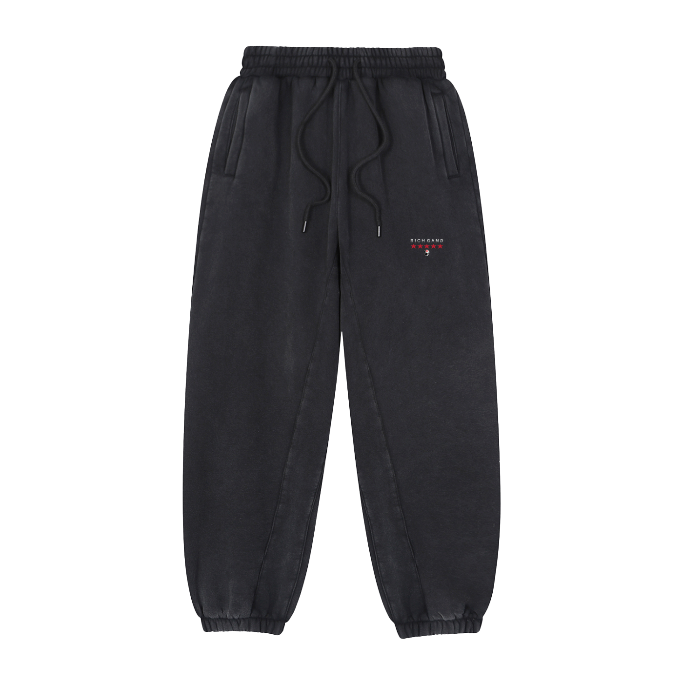 RG SKULL: RG SKULL COLLECTION BAGGY SWEATPANTS (VINTAGE BLACK)