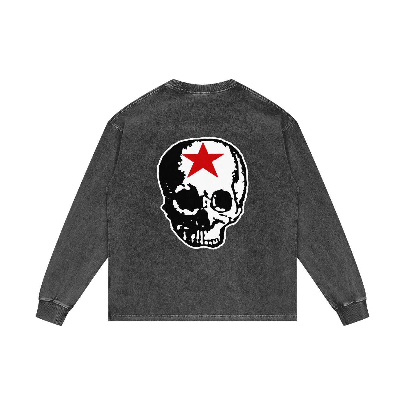 RG SKULL: LONG SLEEVE CLASSIC SKULL CREWNECK SHIRT