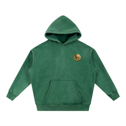 RG COIN: SNOW WASHED HOODIE (GOLD COIN)