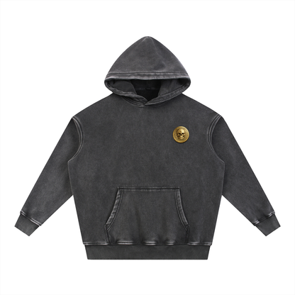 RG COIN: SNOW WASHED HOODIE (GOLD COIN)