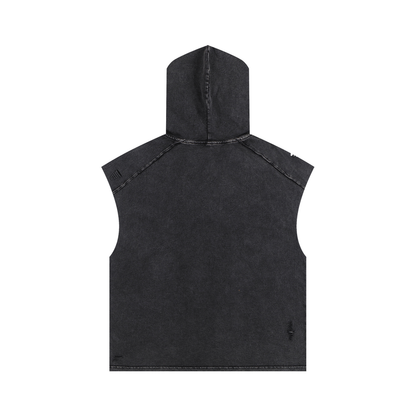 RG COIN: SLEEVLESS HOODED TANK TOP (GOLD COIN)